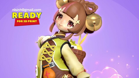 Yaoyao - Genshin Impact Fanart