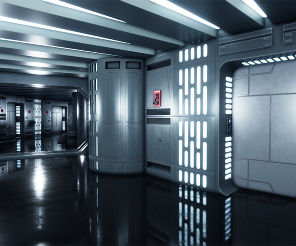 ArtStation - Deathstar Corridor Shot B | Artworks