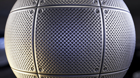 PBR - floor drain grate 1 - 4k MATERIAL