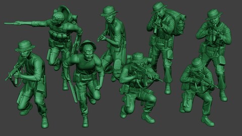 Modern Jungle Soldiers MJS1 Pack 2