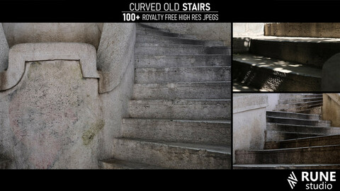 Curved Old Stairs reference pack