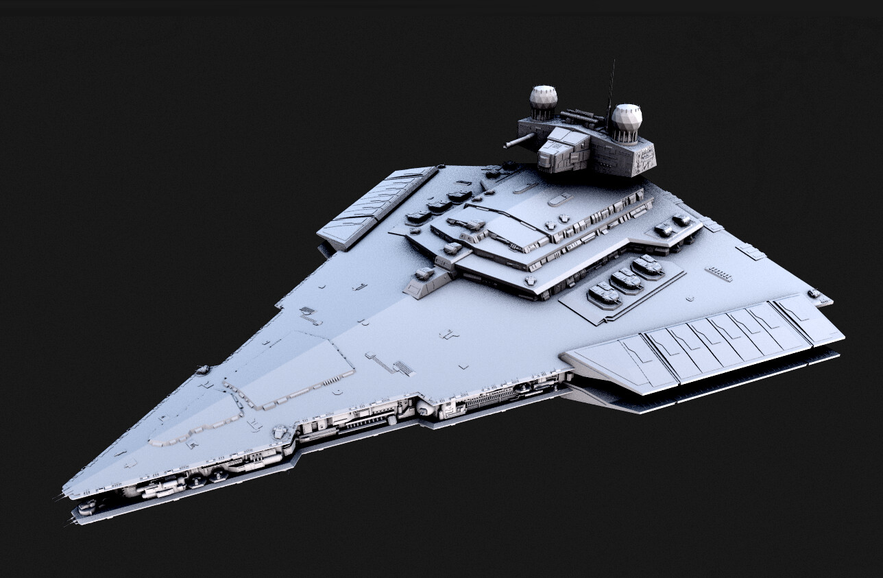 ArtStation - Victory 1 Class Star Destroyer - Star Wars | Game Assets