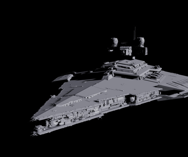 ArtStation - Victory 1 Class Star Destroyer - Star Wars | Game Assets