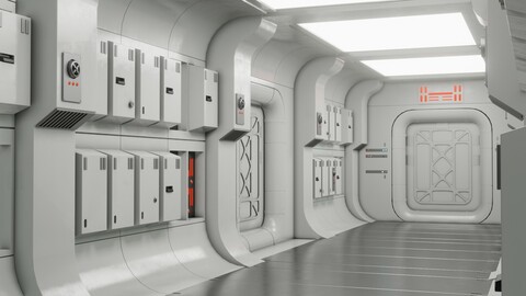 Star Wars Tantive corridor Blender 2.9+