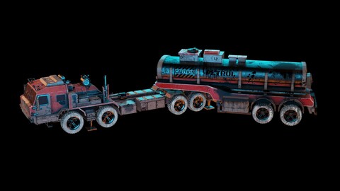 TRUCK oil tanker game ready