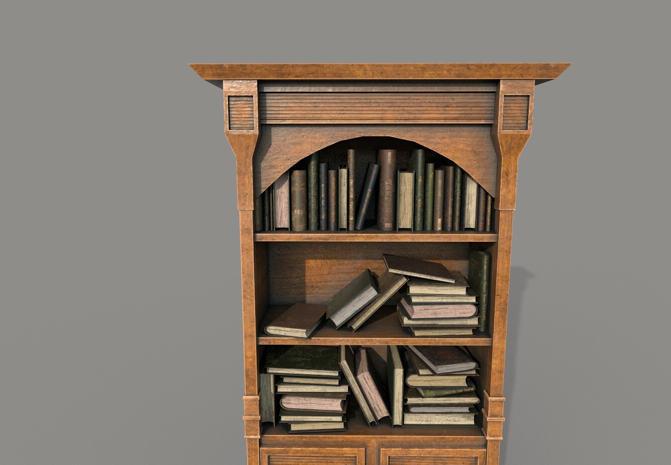 ArtStation - Medieval Bookshelf PBR Library | Game Assets