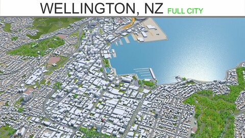 Wellington City New Zealand 3D Model