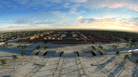 ArtStation - Qin Dynasty - City - Royal Palace | Resources