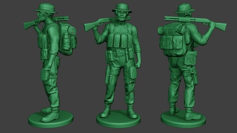 Modern Jungle Soldier Stand2 MJS1