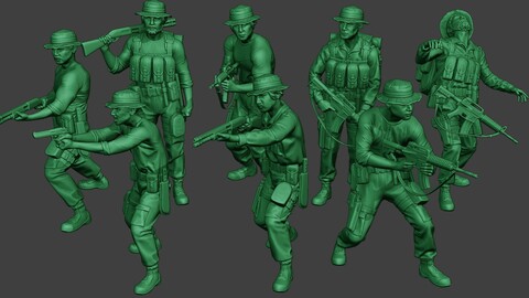 Modern Jungle Soldiers MJS1 Pack 3