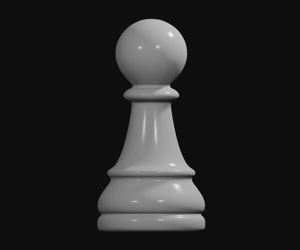 Chess Piece - Pawn, 3D CAD Model Library