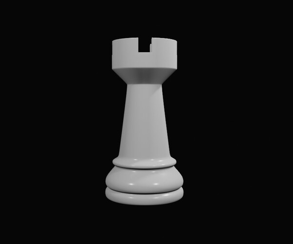 ArtStation - Tower Chess Game Piece - 3D Model and STL Printable ...