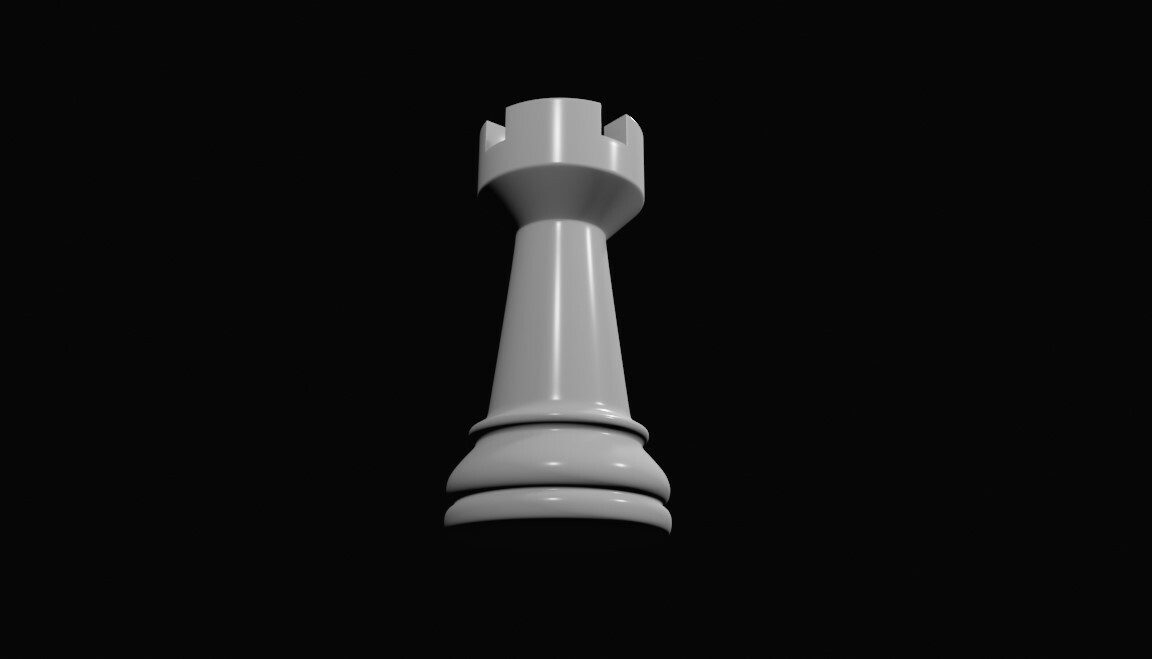 ArtStation - Tower Chess Game Piece - 3D Model and STL Printable ...