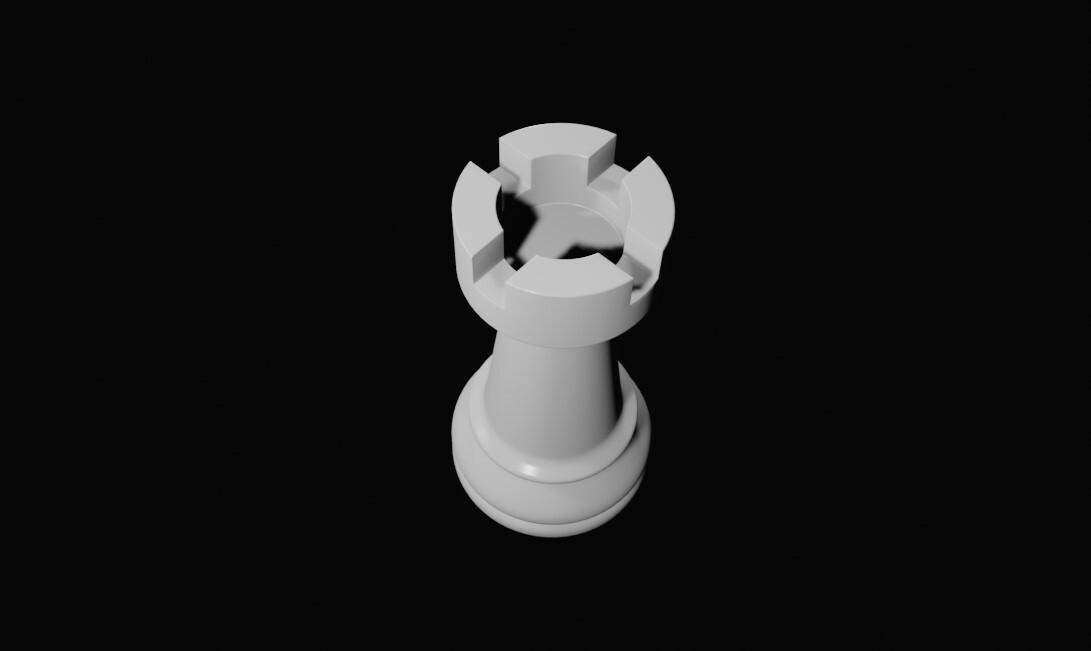 Tower chess piece Modelo de Impressão 3D in Accessórios de jogo 3DExport