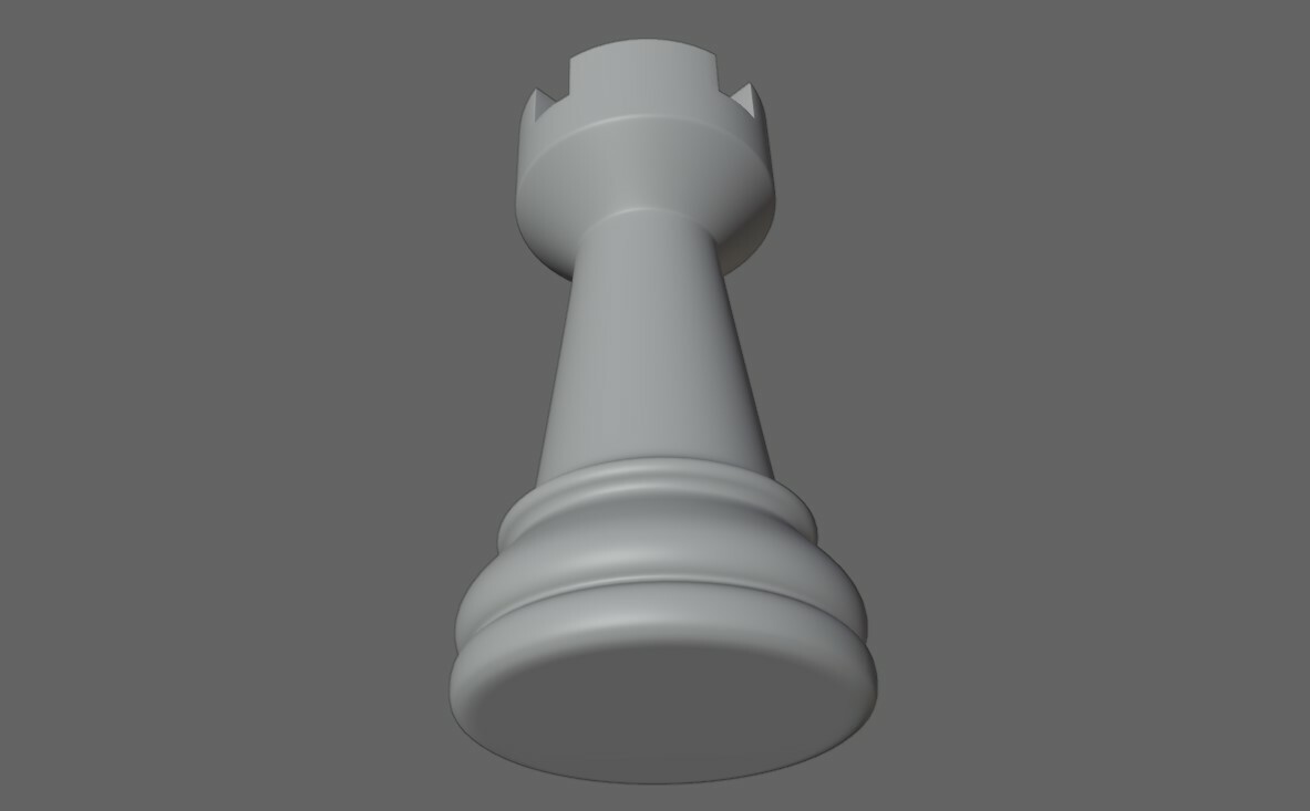 Tower chess piece Modelo de Impressão 3D in Accessórios de jogo 3DExport