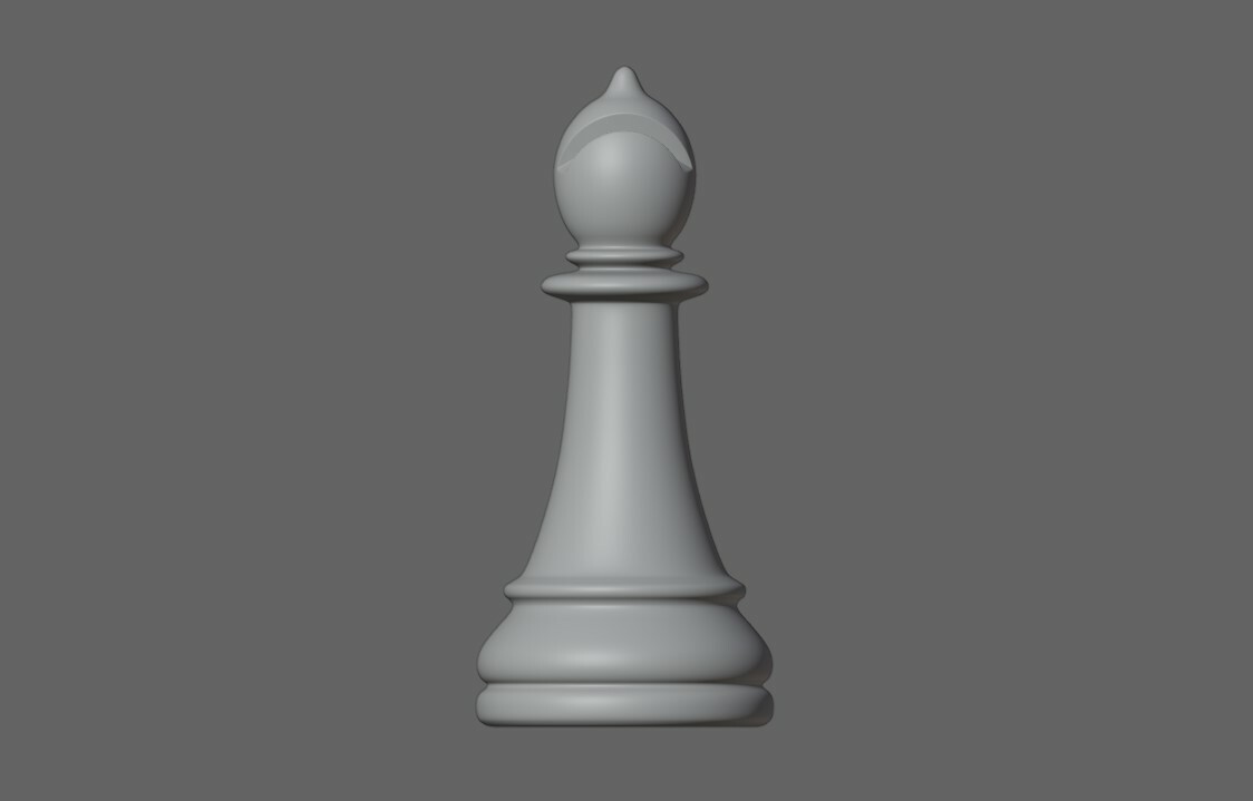 ArtStation - Mold for Bishop - Chess Game - Form - Xadrez Molde