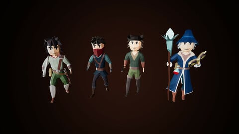 Low Poly Fantasy Character Pack