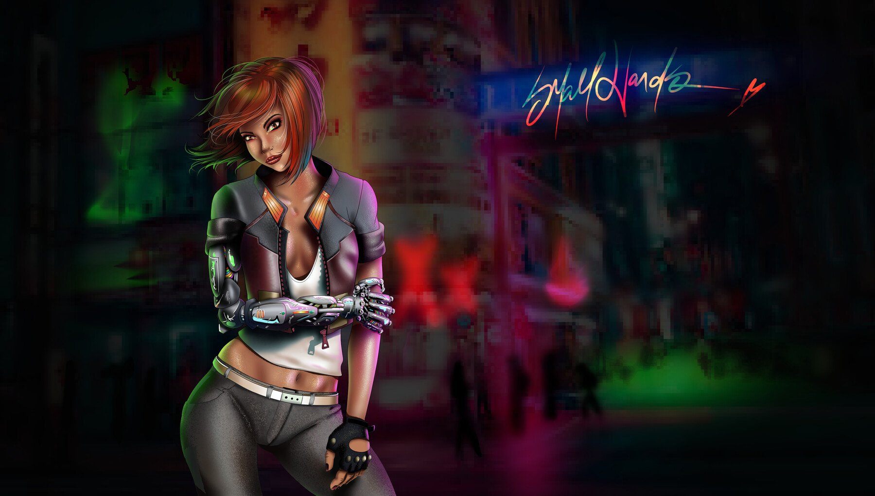 Cyberpunk Girl Wallpaper