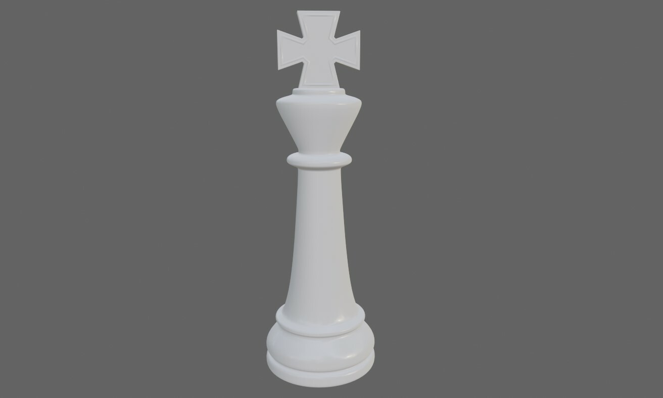 King Chess Game Piece - Rei Jogo de Xadrez | 3D model