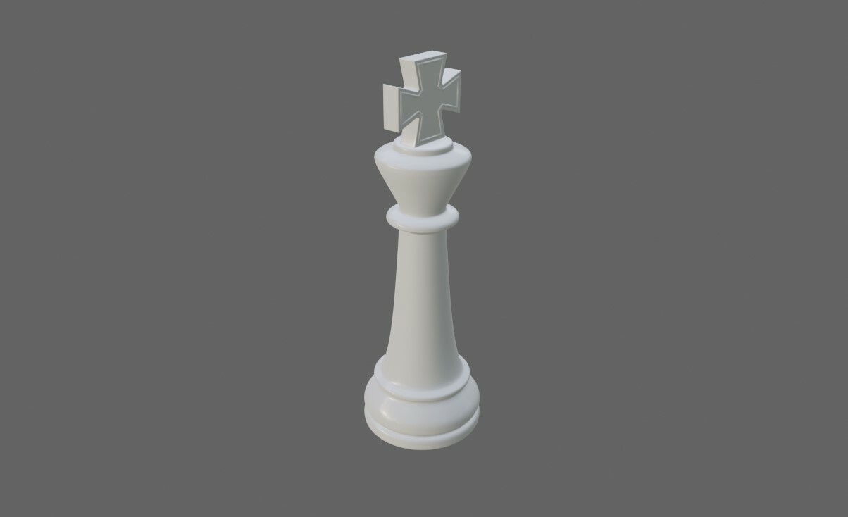 King Chess Game Piece - Rei Jogo de Xadrez | 3D model