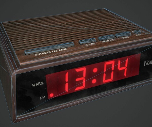 ArtStation Retro Digital Clock Game Assets