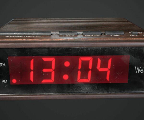 ArtStation Retro Digital Clock Game Assets