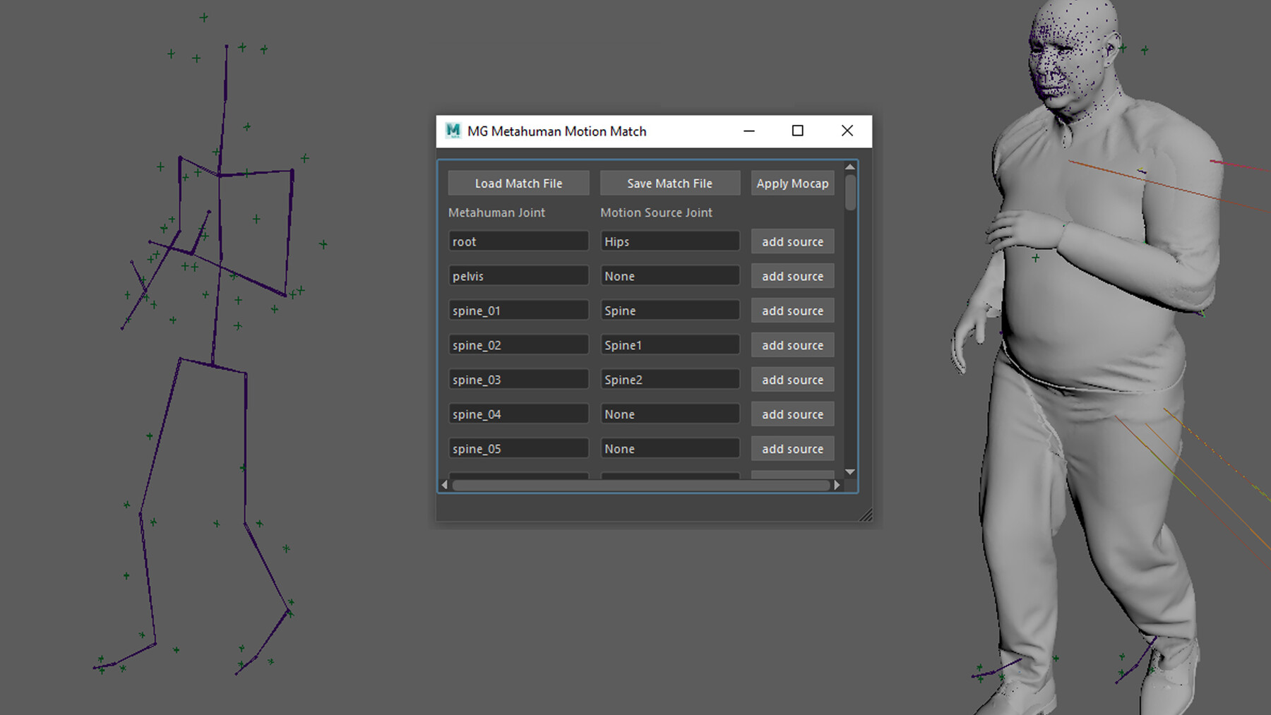ArtStation Metahuman Motion Apply Script Resources