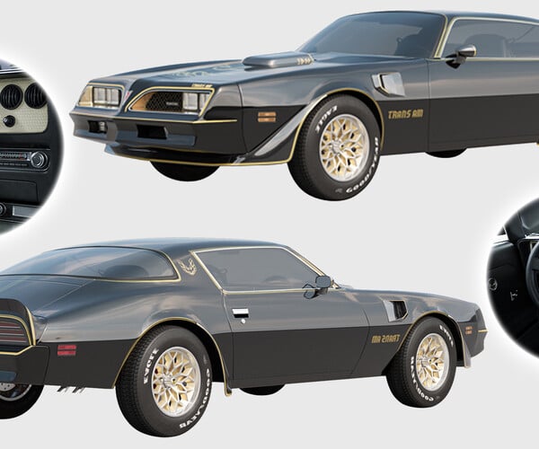 ArtStation - Pontiac Firebird Trans Am 1977 | Resources