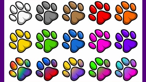 Twitch Sub Badges: Paws