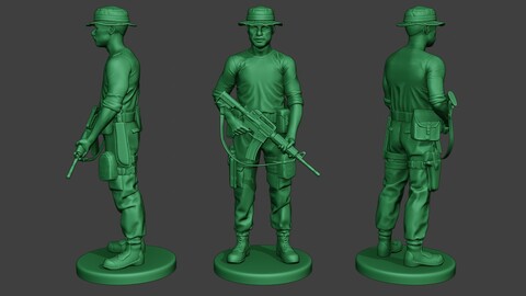 Modern Jungle Soldier Stand3 MJS1