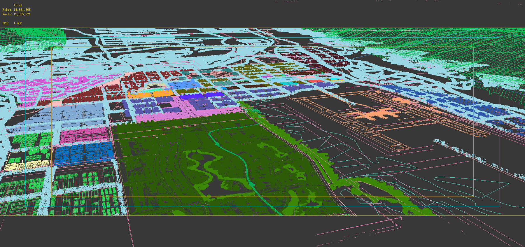 ArtStation - Urban Planning - Aerial View of a Large City 04 | Resources