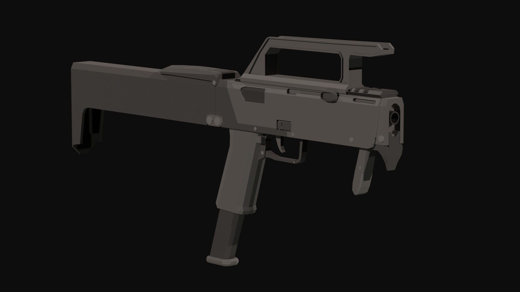 ArtStation - FMG9 Low Poly | Game Assets