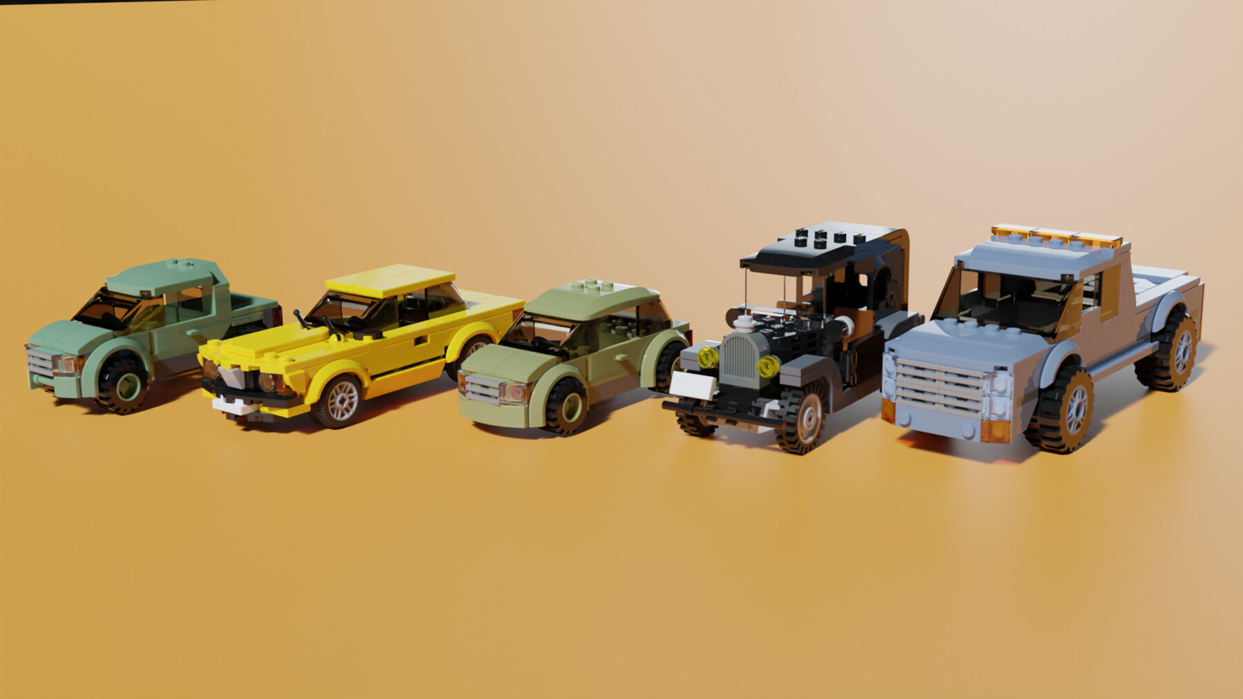 LEGO car traffic pack