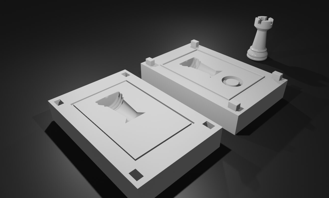 ArtStation - Mold for Bishop - Chess Game - Form - Xadrez Molde