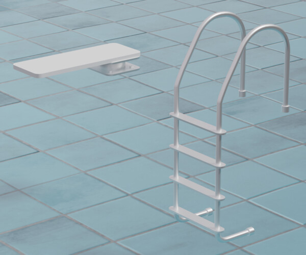 ArtStation Pool Ladder and Diving Board Resources