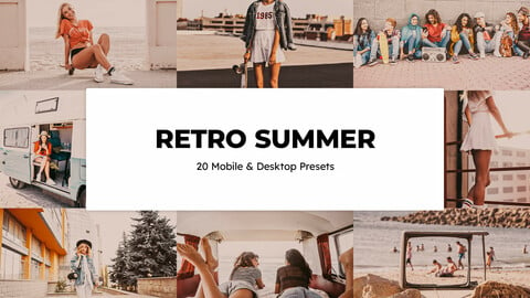 20 Retro Summer LUTs and Lightroom Presets