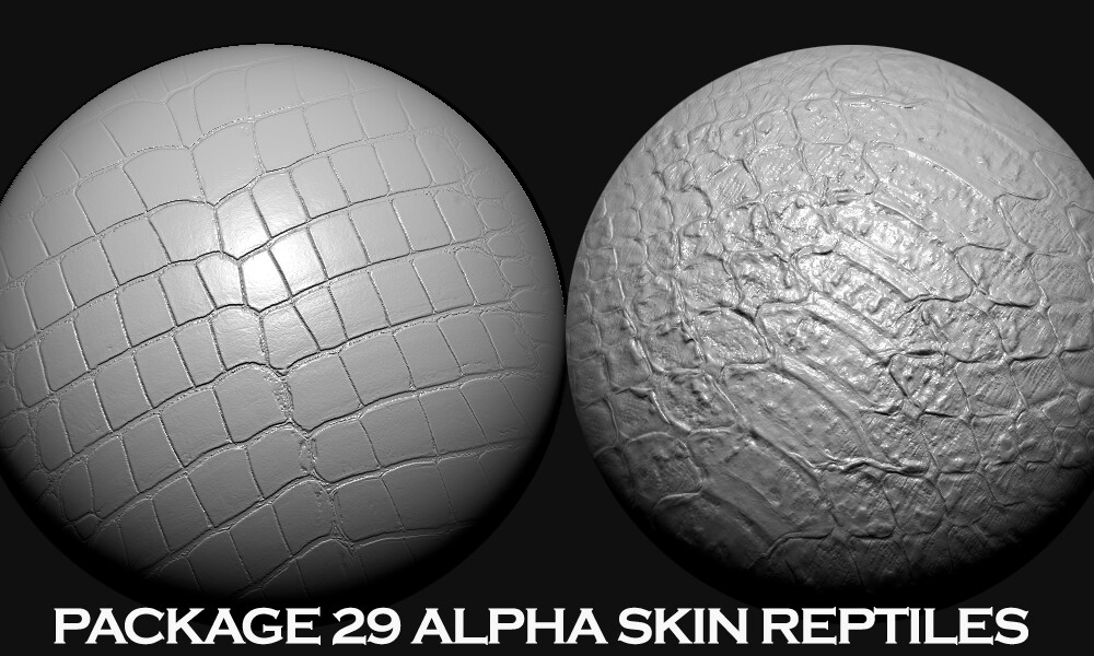 ArtStation - Package 29 Alpha skin reptiles | Brushes