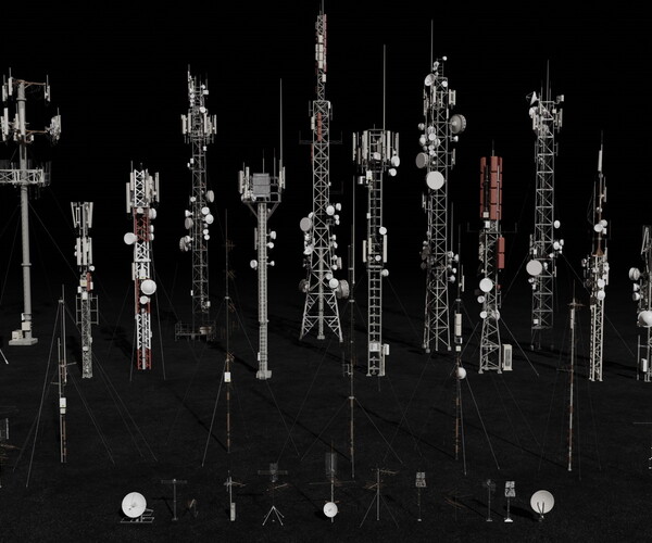 ArtStation Antennas Collection Game Assets