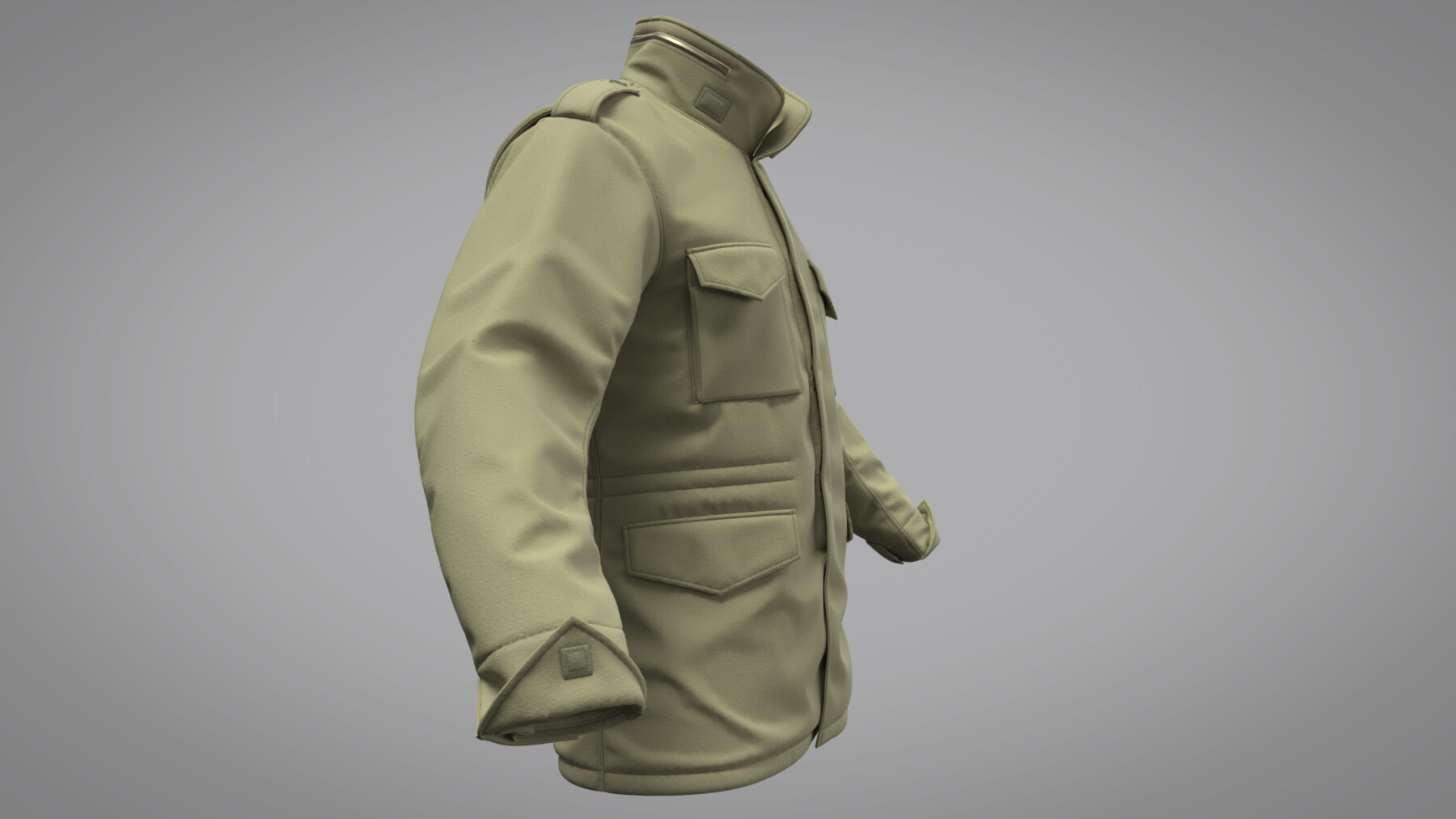 ArtStation Military Jacket M65 (Marvelous Designer / Clo 3D project
