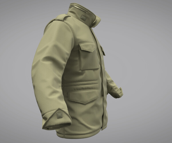 ArtStation - Military Jacket M65 (Marvelous Designer / Clo 3D project ...
