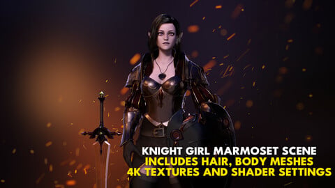 Knight Girl Marmoset Scene