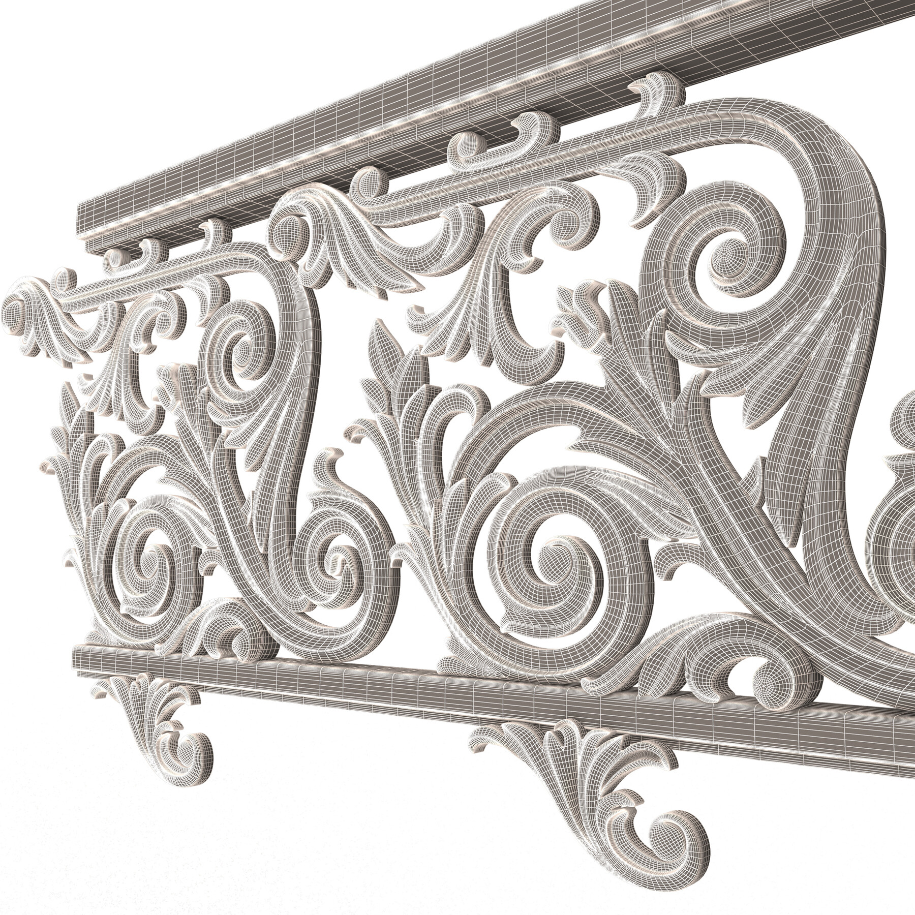 ArtStation - Classic İron Railing 01 | Resources
