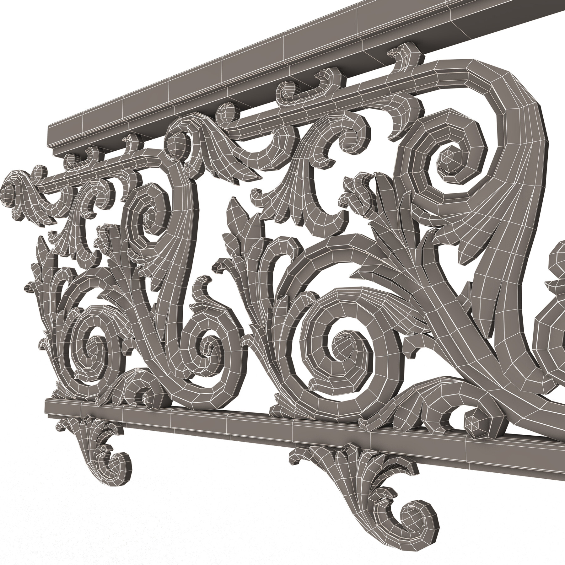 ArtStation - Classic İron Railing 01 | Resources