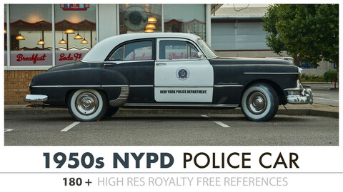 1950's POLICE CAR