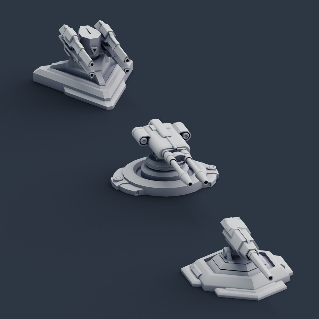 ArtStation Turret Pack Resources