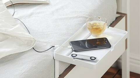 bedside phone bed table