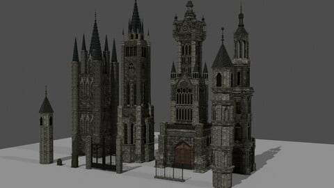 Gothic Style Architecture and Assets