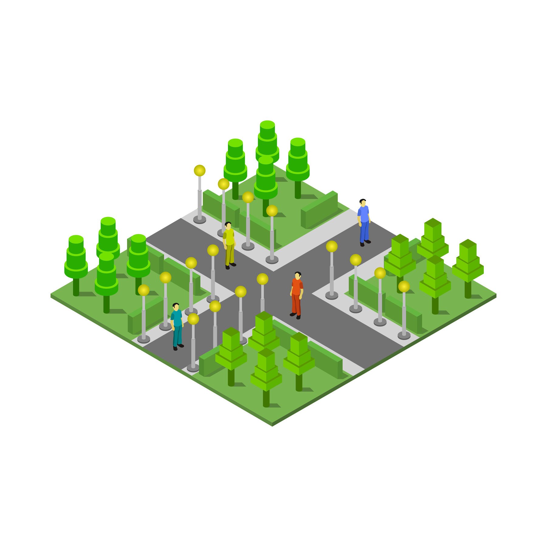 Artstation - Isometric Park 