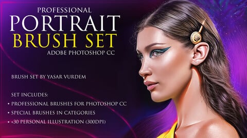 Portrait Brushes for Photoshop