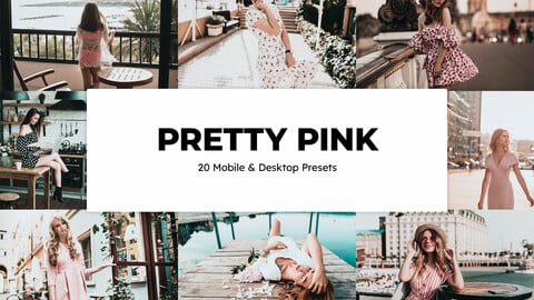 20 Pretty Pink LUTs and Lightroom Presets